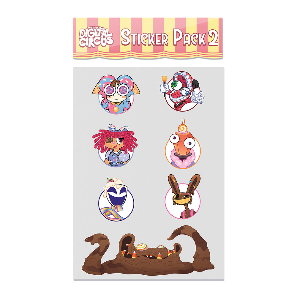 アメイジングデジタルサーカス ステッカー(2枚入り)vol.2