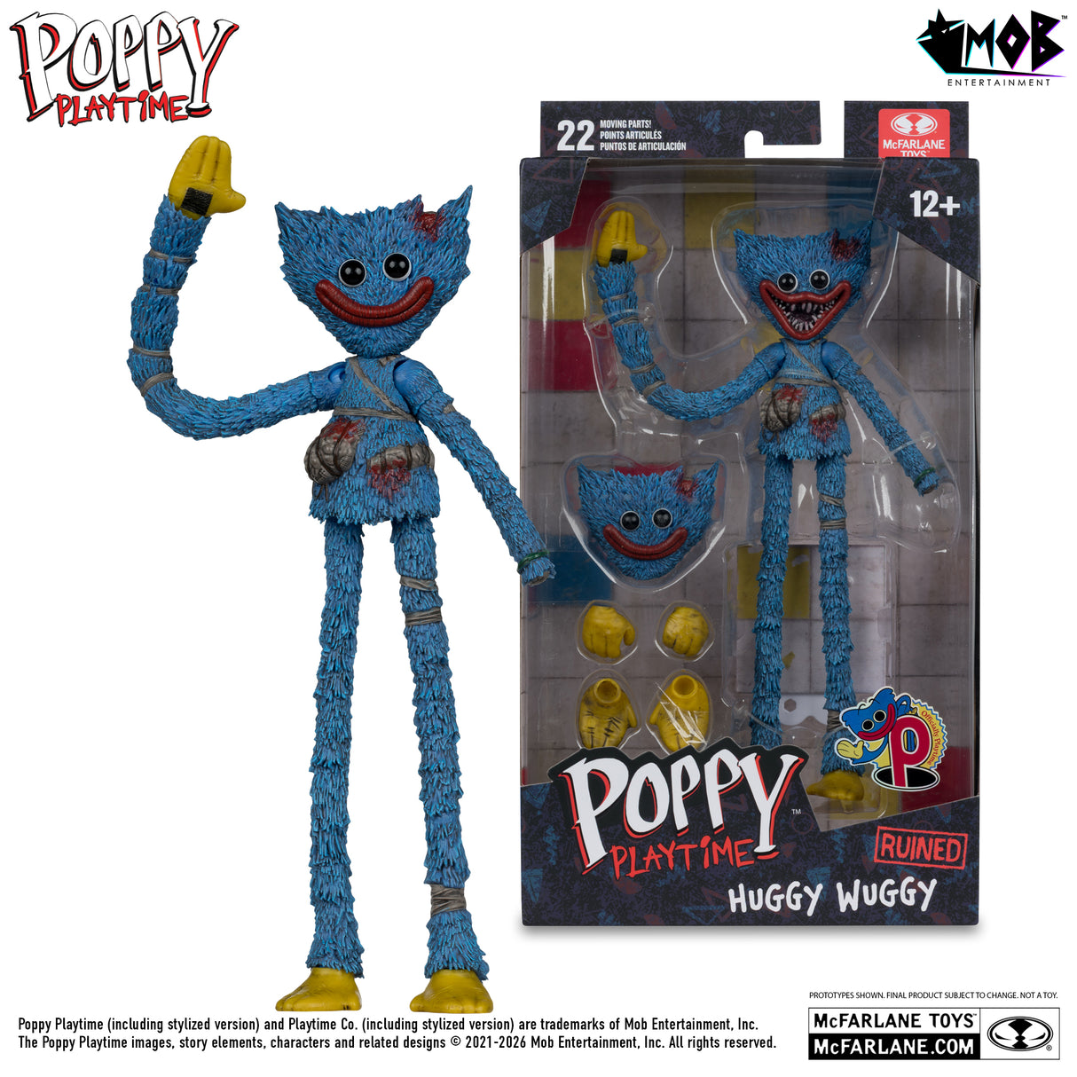 【予約商品】Poppy Playtime 7インチ アクションフィギュア シリーズ1 ハギーワギー(ダメージ)