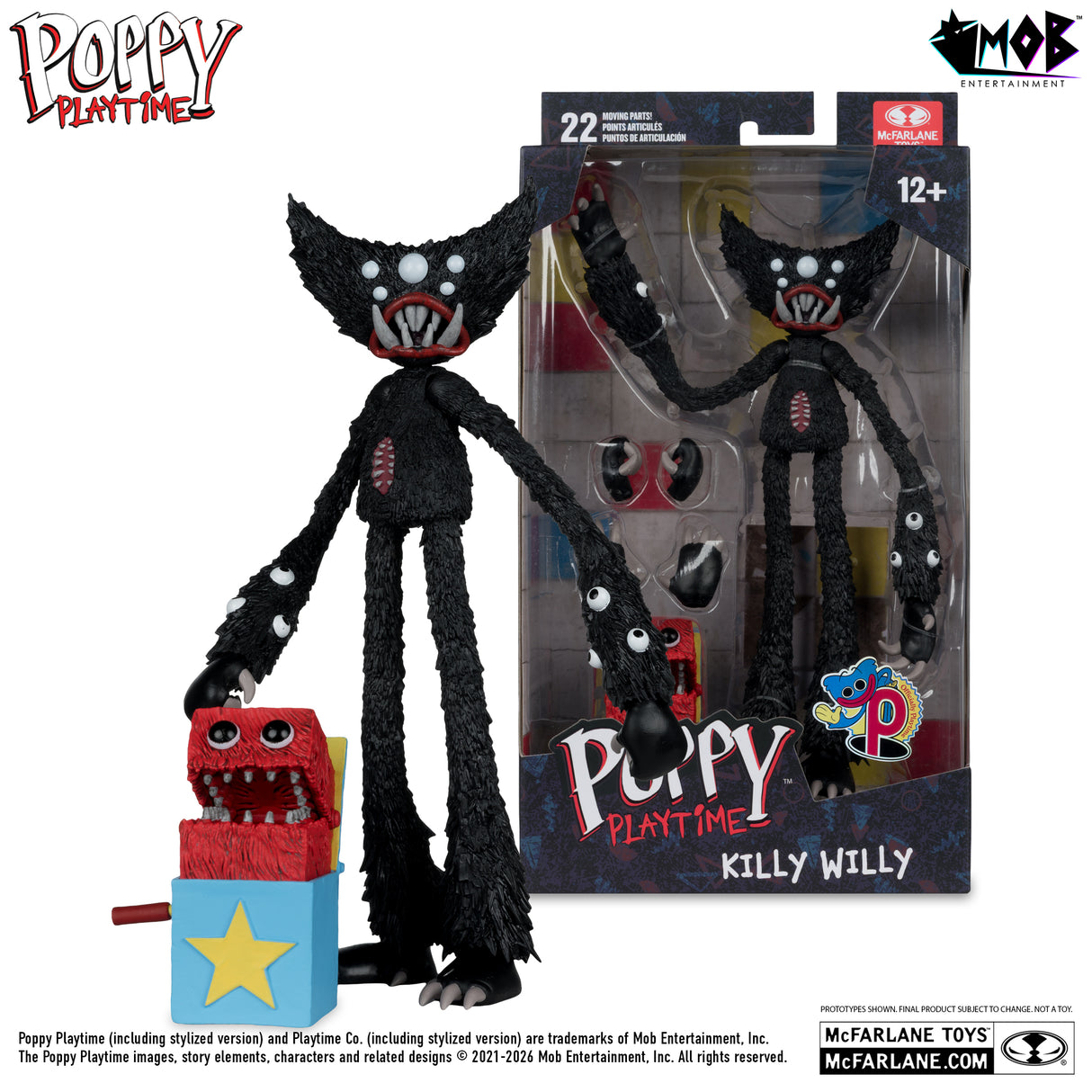【予約商品】Poppy Playtime 7インチ アクションフィギュア シリーズ1 キリーウィリー