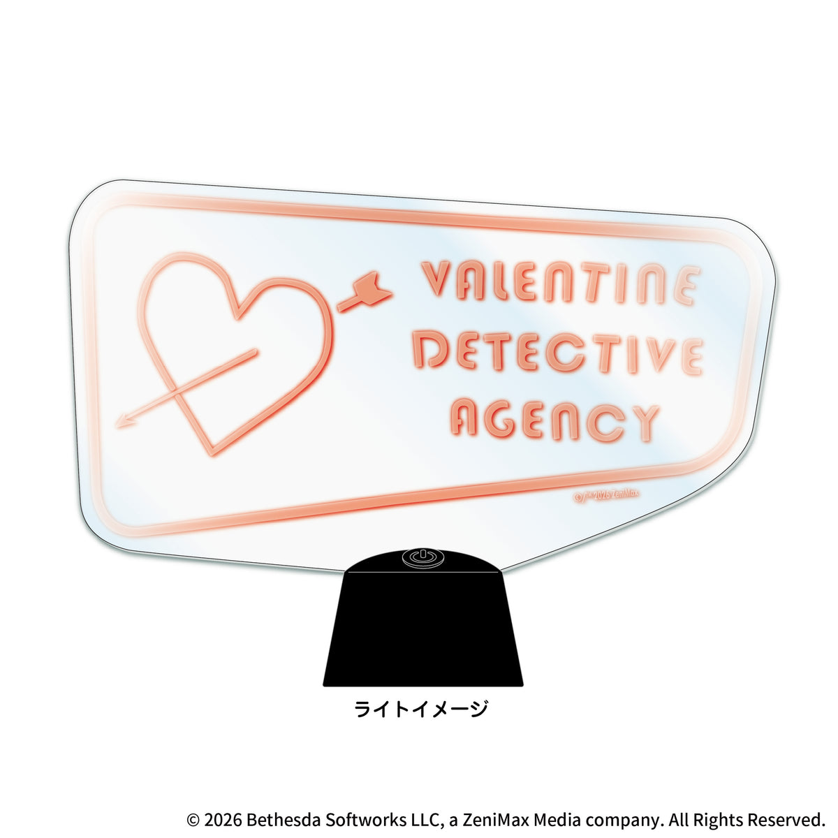 Fallout LEDアクリルスタンドライト(Valentine Detective Agency)