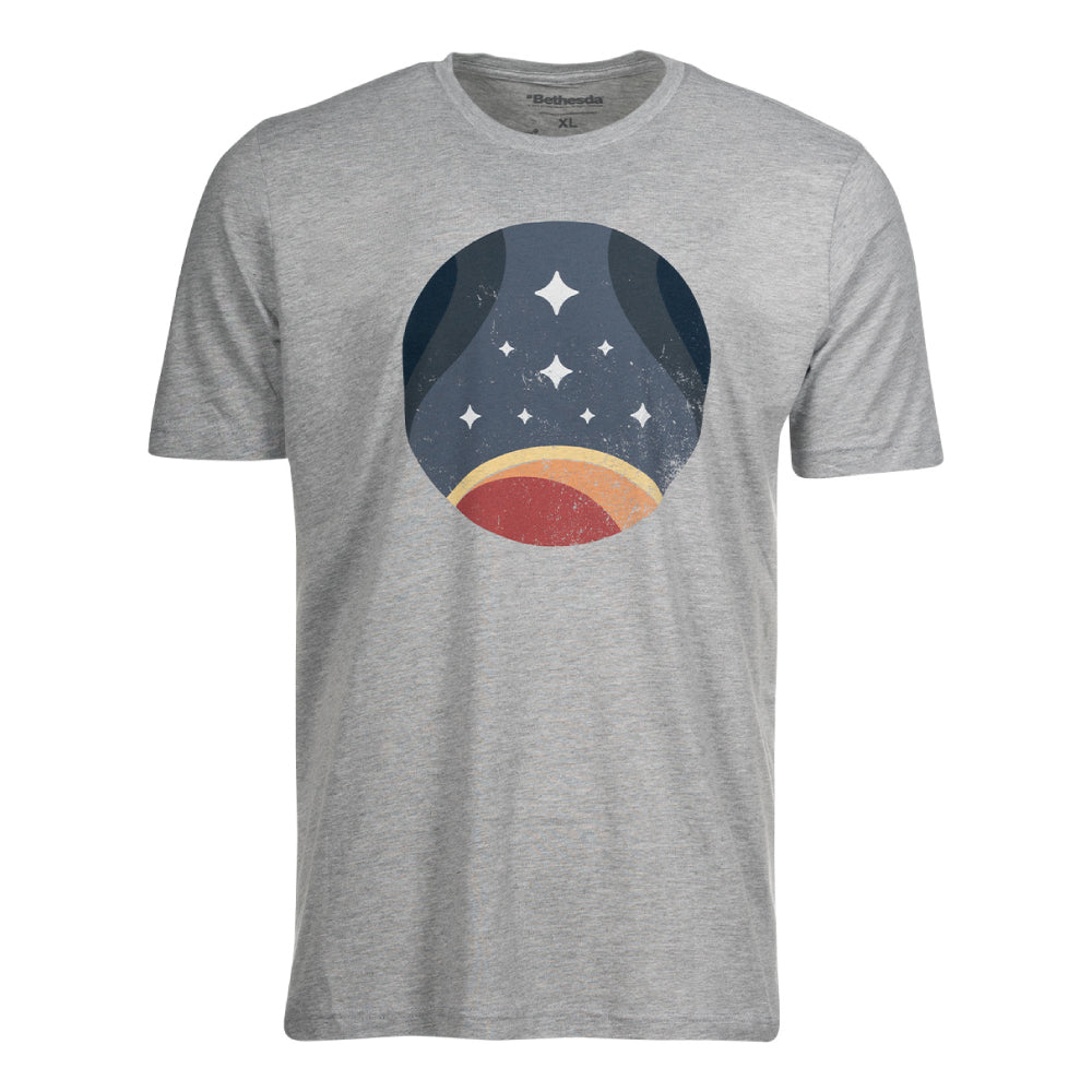 Starfield コンステレーションレトロロゴTシャツ(グレー)