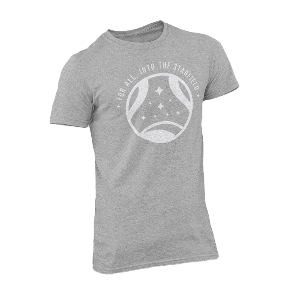 Starfield コンステレーションホワイトロゴTシャツ(グレー)
