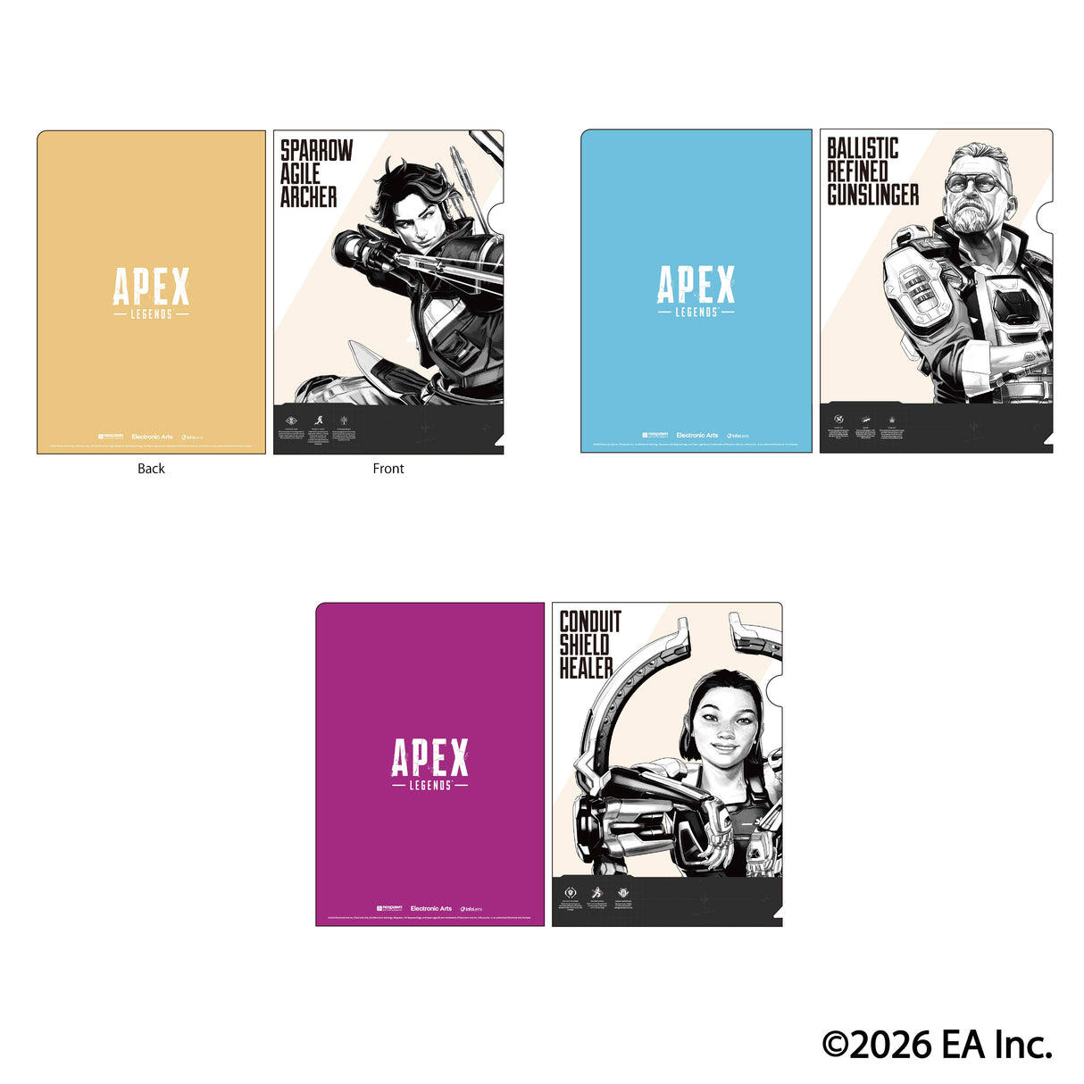 【予約商品】Apex Legends レジェンズ クリアファイル3枚セット Vol.1 G