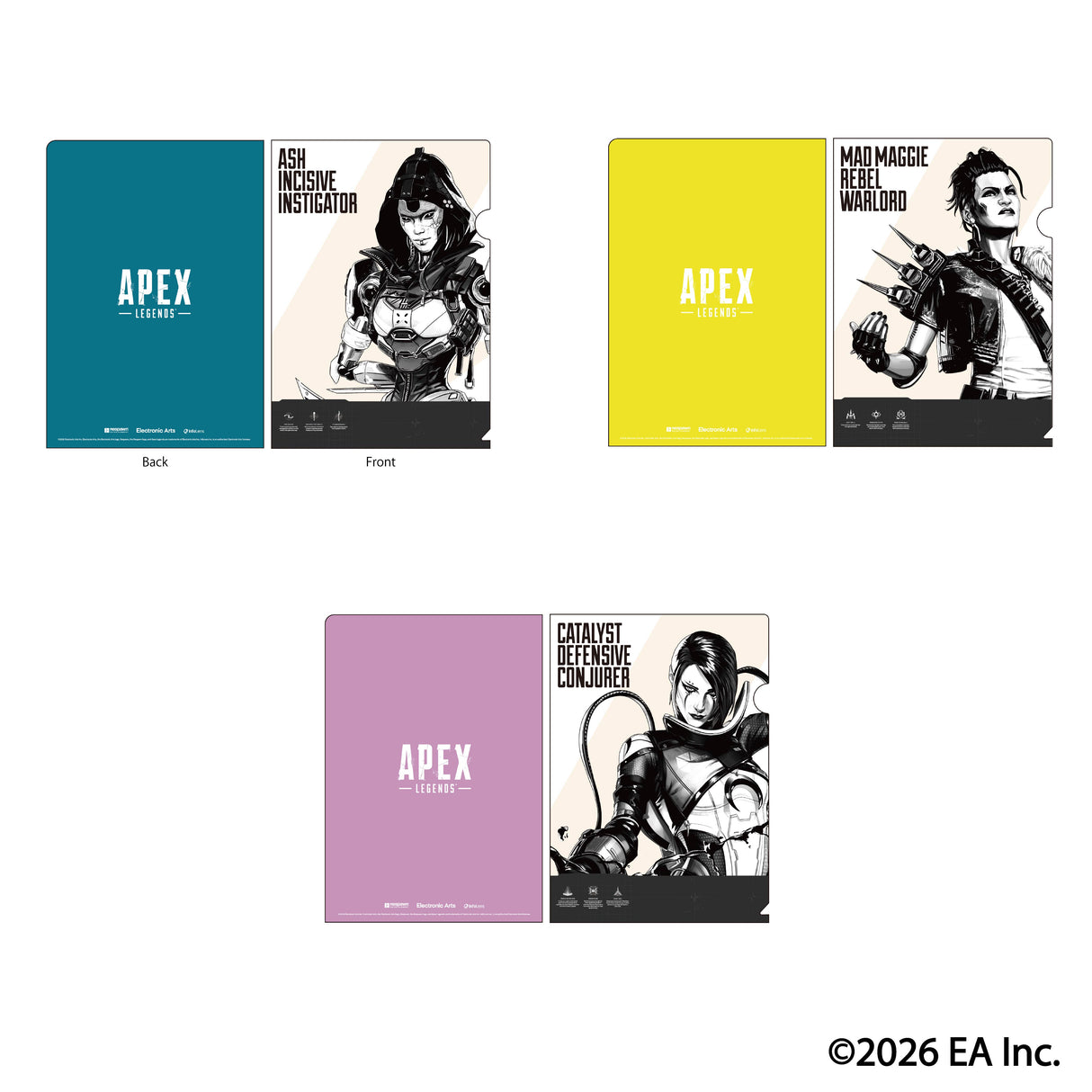 【予約商品】Apex Legends レジェンズクリアファイル3枚セット Vol.1 H