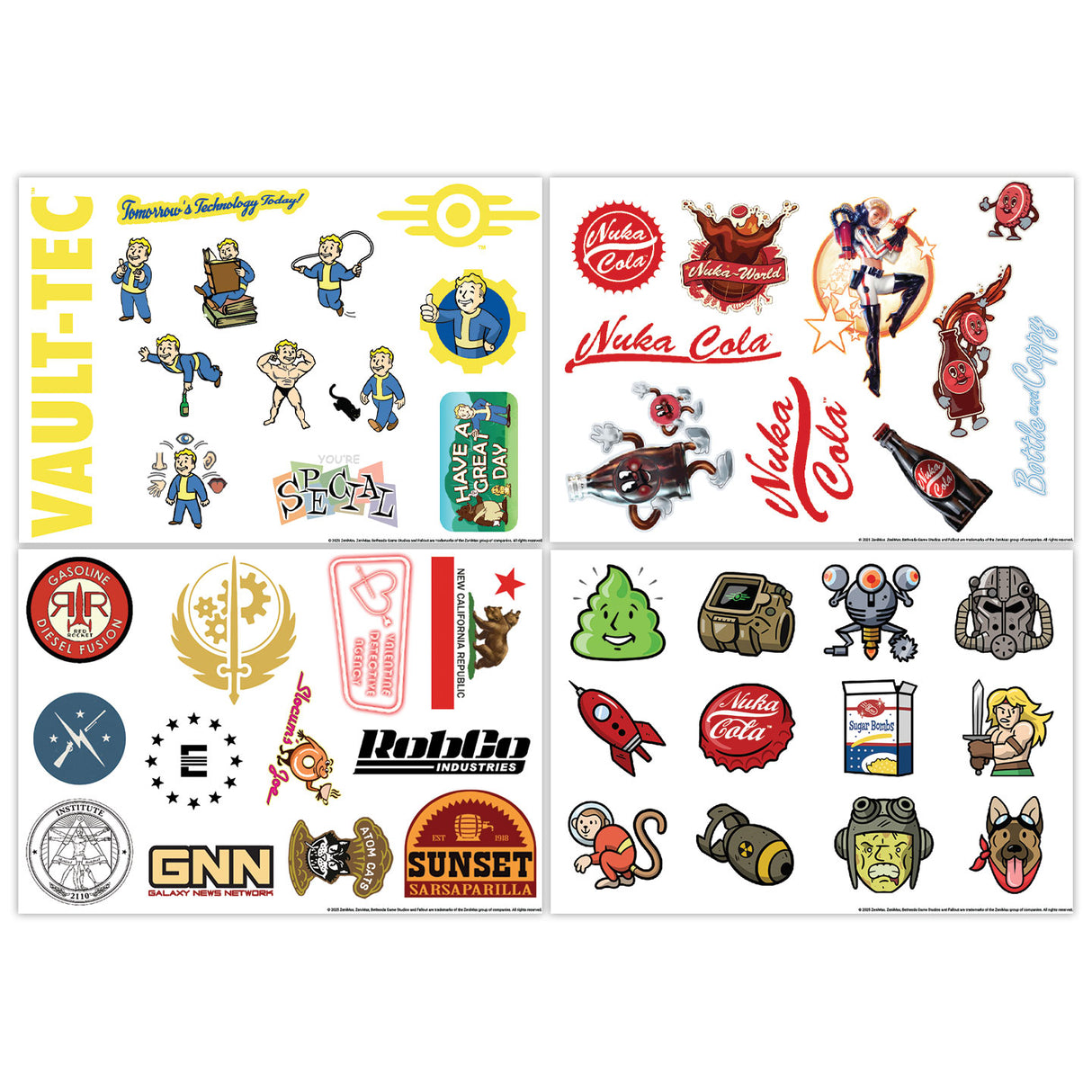 Fallout デカールステッカー(4枚入り)