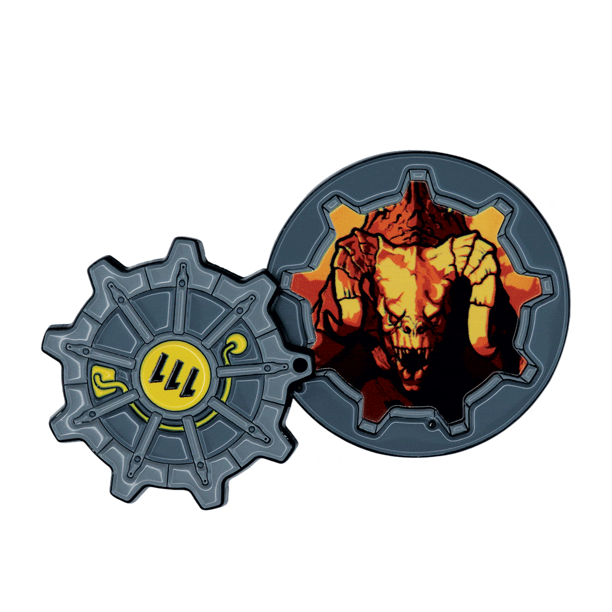 【予約商品】Fallout Vault 111 ヒンジ式扉ピンバッジ(シリアルナンバー入り)