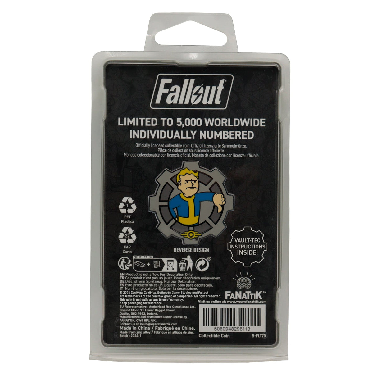 Fallout ボルトボーイ コイン (シリアルナンバー入り)