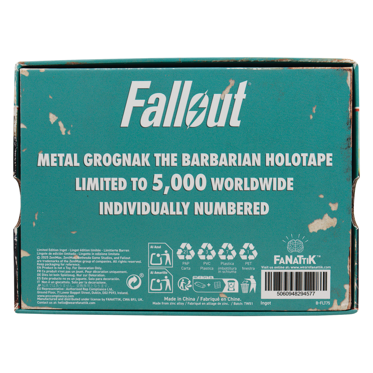 Fallout グロッグナック・ザ・バーバリアン ホロテープ レプリカ(シリアルナンバー入り)