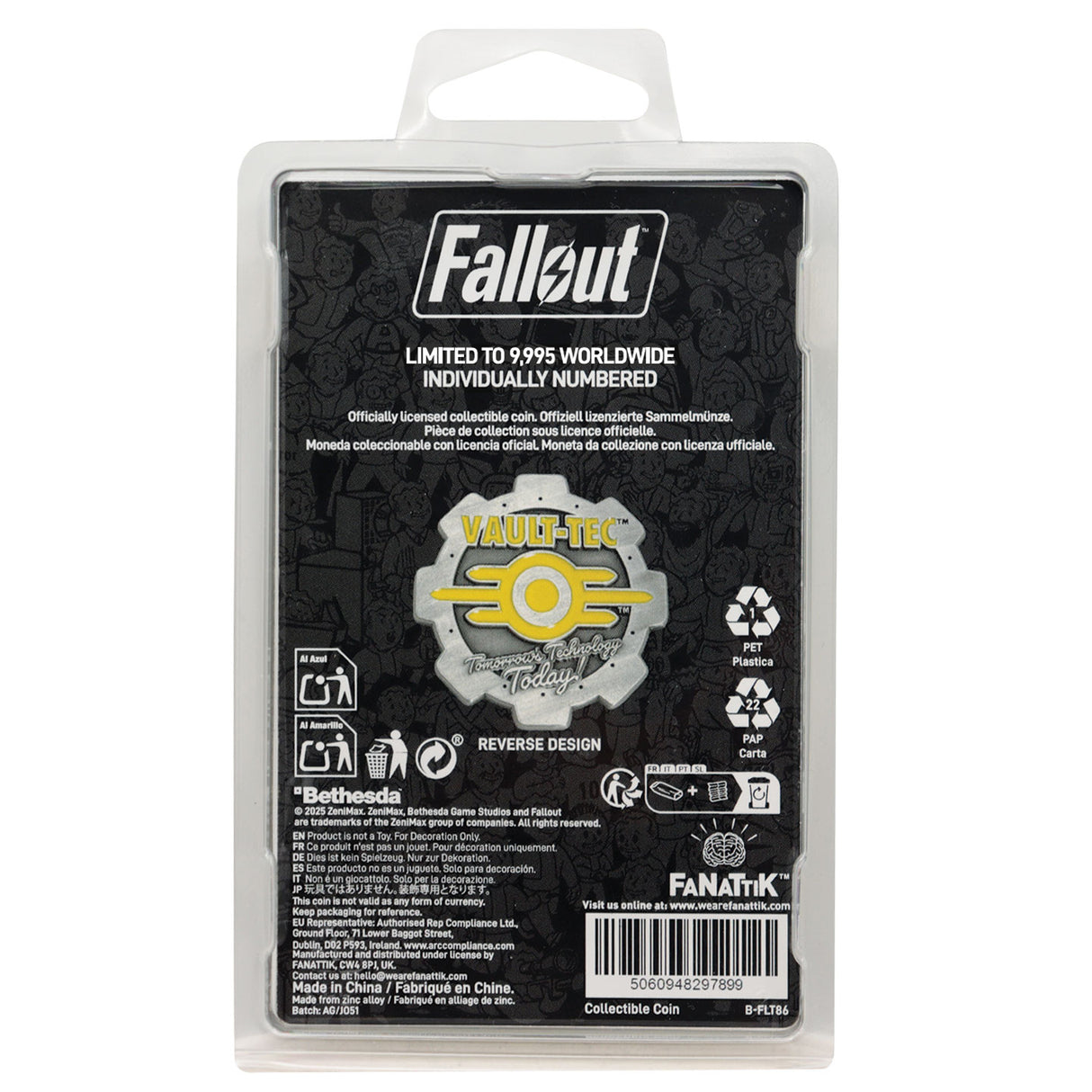 Fallout Vault 111 ドアコイン(シリアルナンバー入り)