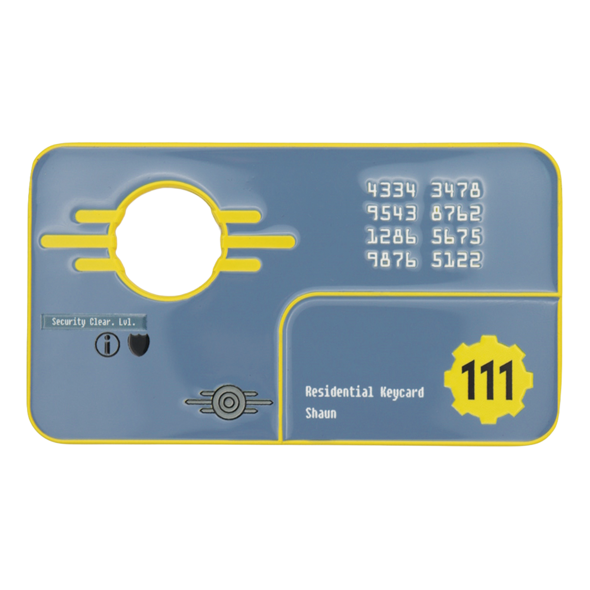 【予約商品】Fallout セキュリティキーカード Vault 111 Limited Edition レプリカ(シリアルナンバー入り)
