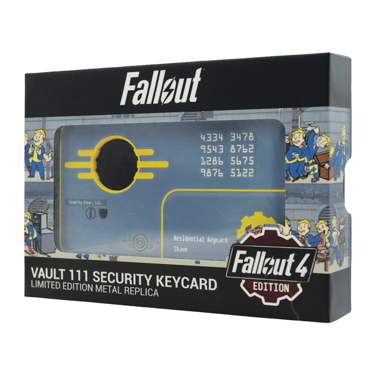 【予約商品】Fallout セキュリティキーカード Vault 111 Limited Edition レプリカ(シリアルナンバー入り)