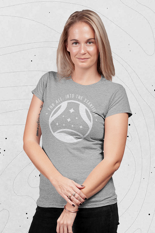 Starfield コンステレーションホワイトロゴTシャツ(グレー)