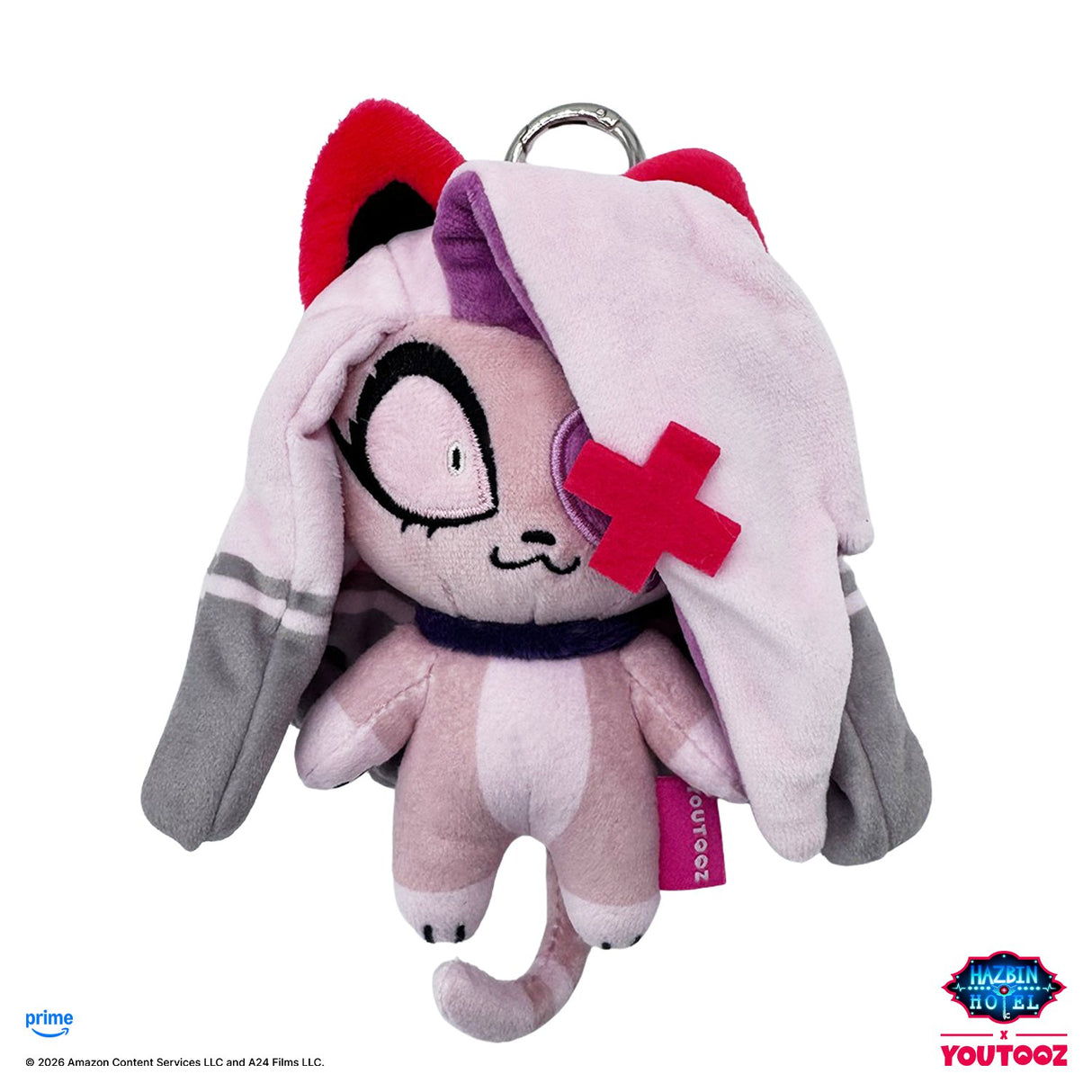 【予約商品】Youtooz Hazbin Hotel ぬいぐるみキーホルダー(キティー ヴァギー)