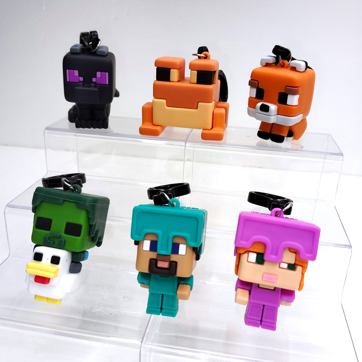 マインクラフト ブラインド立体ラバーキーホルダー