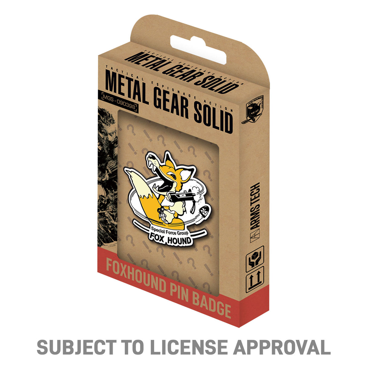 METAL GEAR SOLID フォックスハウンドピンバッジ(シリアルナンバー入り)
