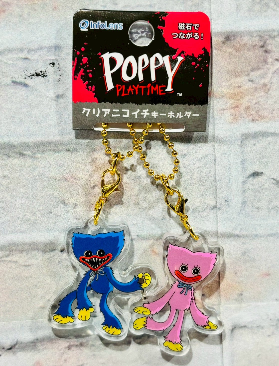 Poppy Playtime クリアニコイチキーホルダー