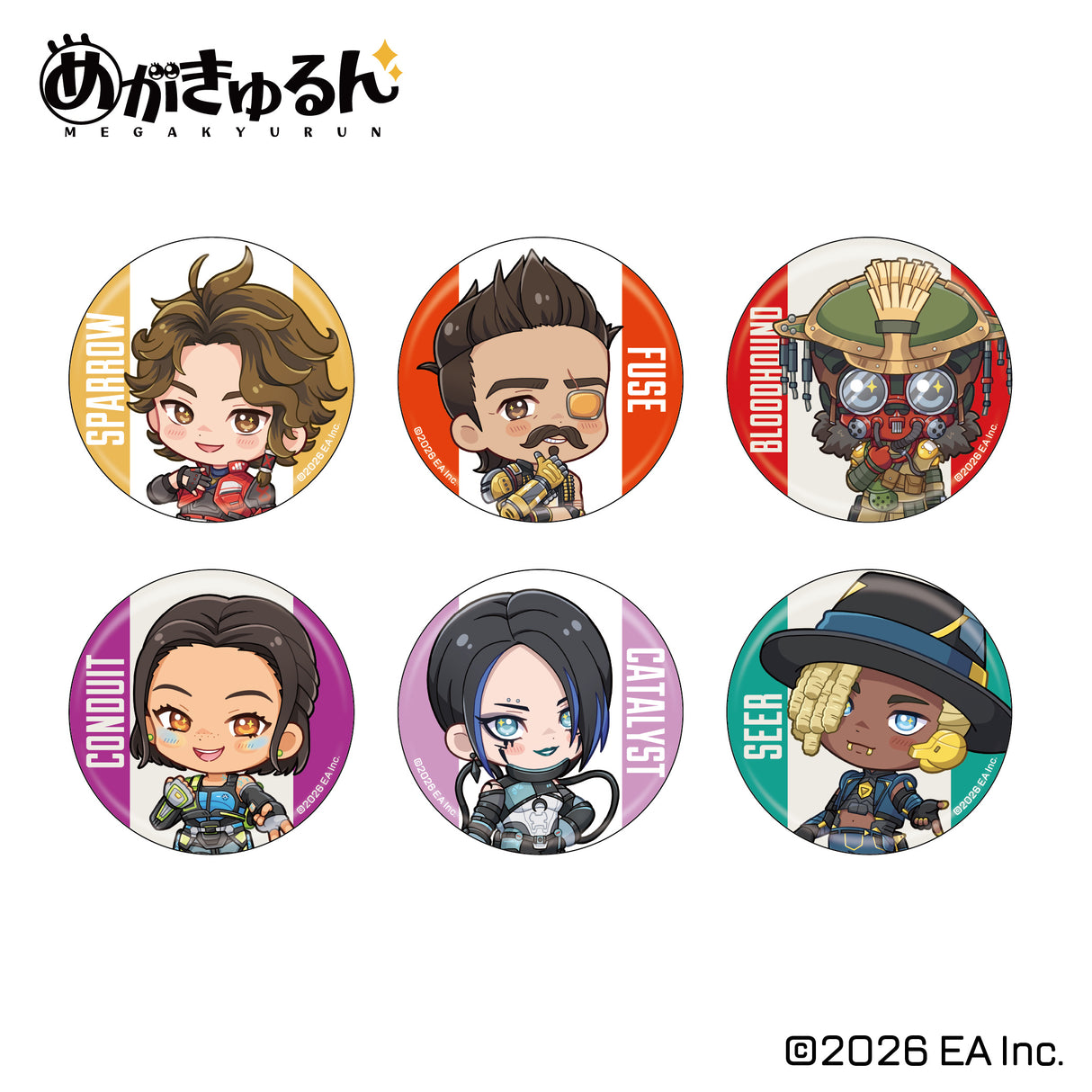 【予約商品】Apex Legends めがきゅるん トレーディング缶バッジ(全6種) vol.2