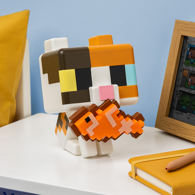 マインクラフト ネコルームライト(三毛)