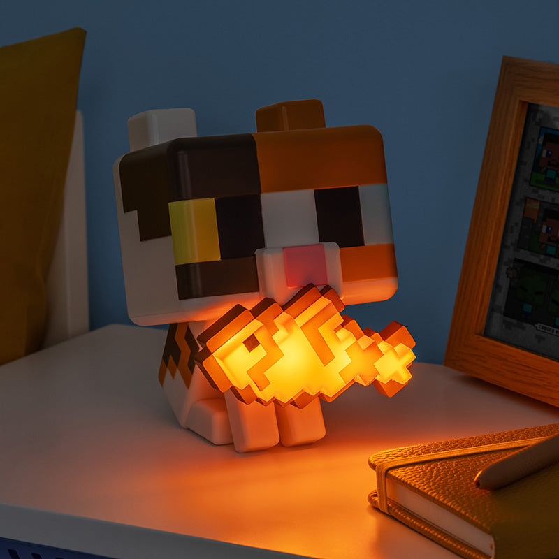 マインクラフト ネコルームライト(三毛)