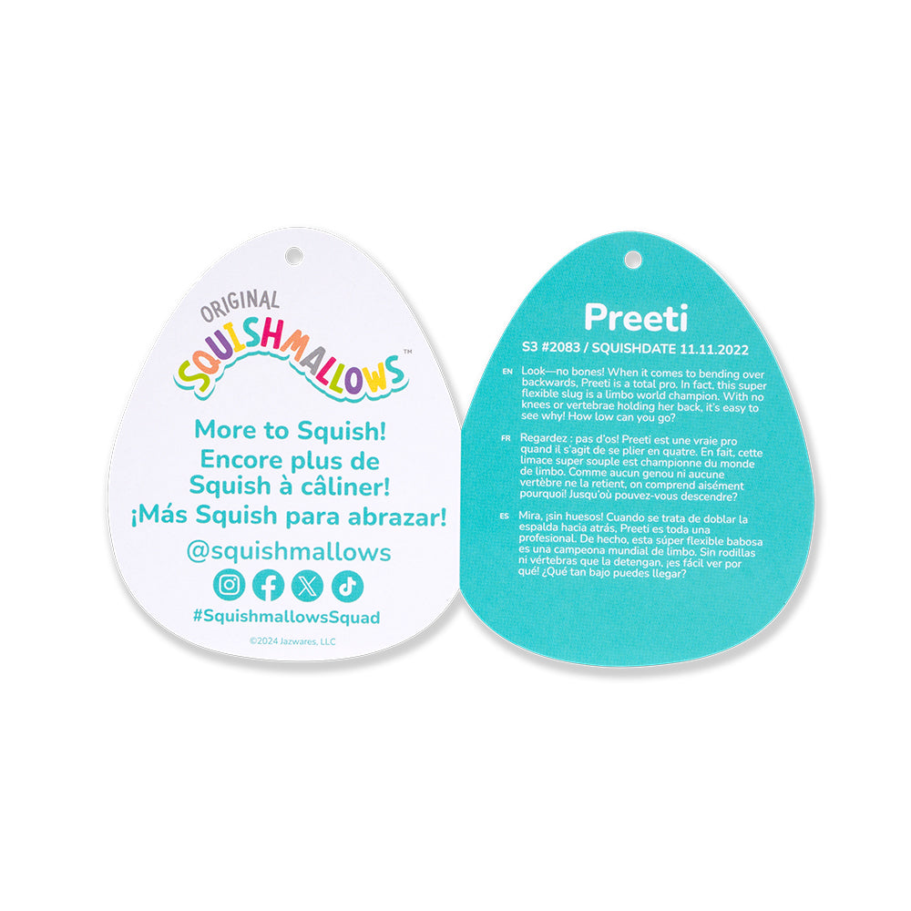 Squishmallows3.5インチぬいぐるみキーホルダー (Preeti/プリーチ)