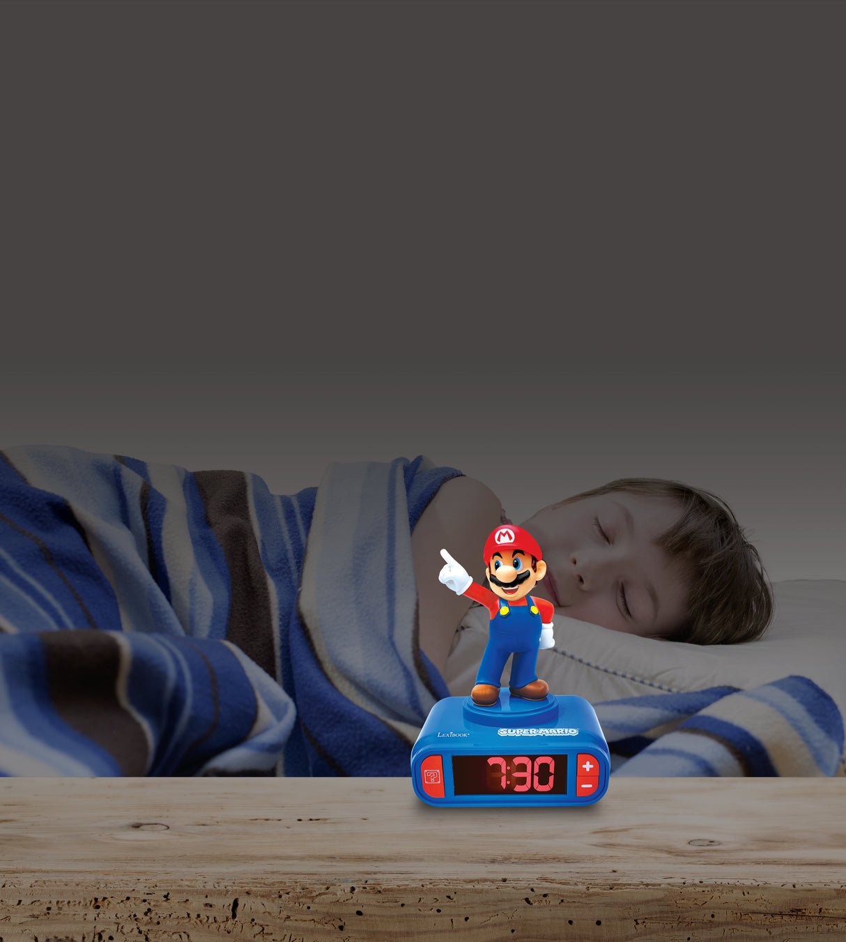 SUPER MARIO フィギュア目覚まし時計(マリオ)