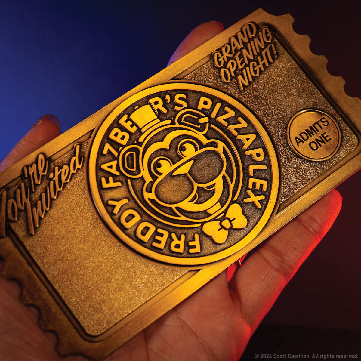 【予約商品】Five Nights at Freddy's ピザプレックス オープニングナイト チケット(シリアルナンバー入り)