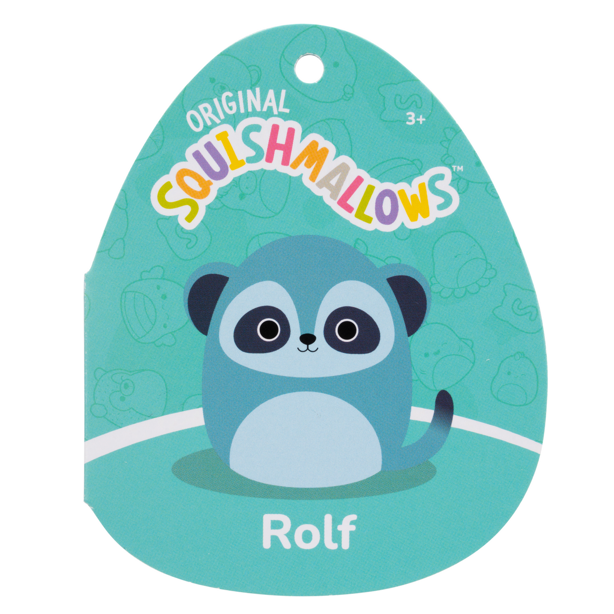 Squishmallows 3.5インチぬいぐるみキーホルダー (Rolf/ロルフ)