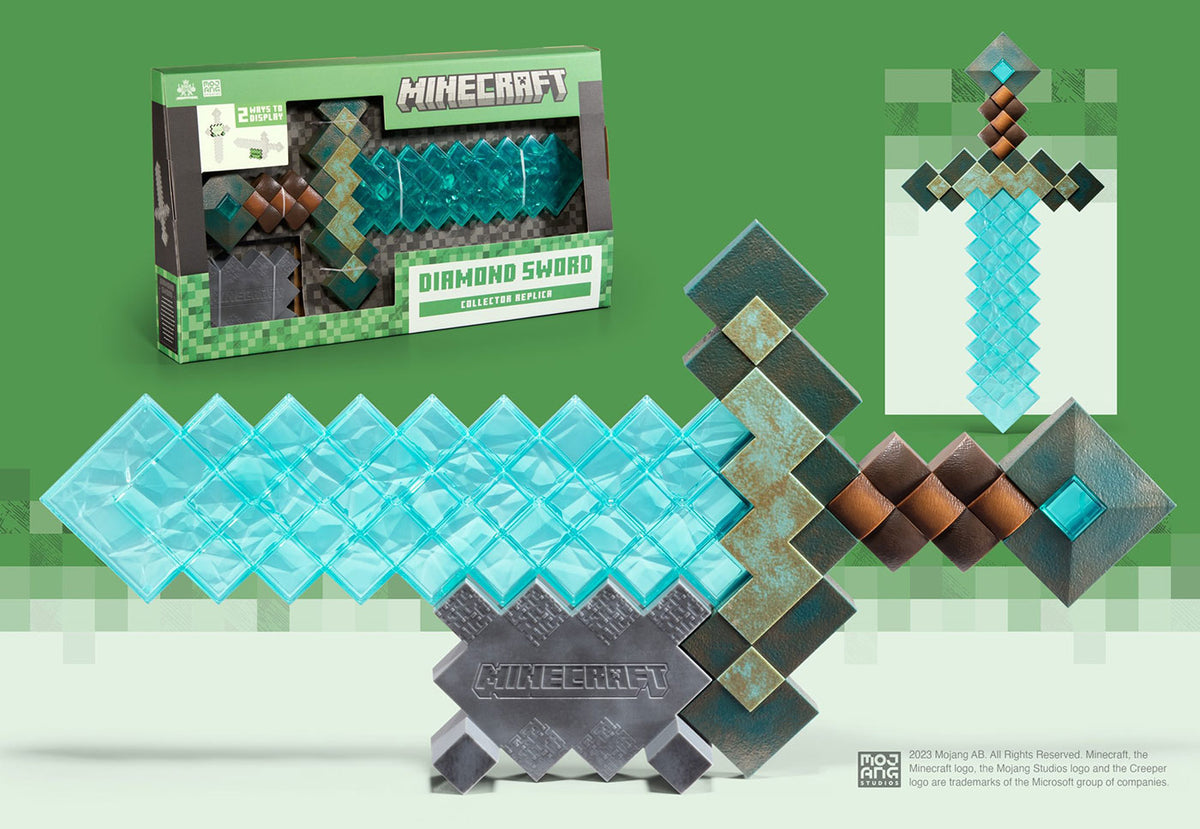 マインクラフト【リアルライフ・レプリカ】ダイヤモンドの剣(全長50cm)