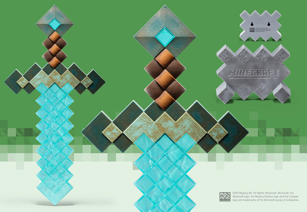 マインクラフト【リアルライフ・レプリカ】ダイヤモンドの剣(全長50cm)