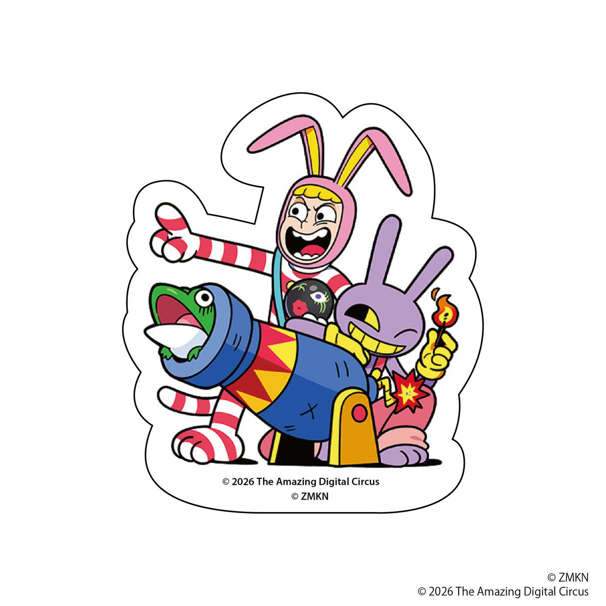 【予約商品】アメイジングデジタルサーカス×POPEE the ぱフォーマー ダイカットステッカー