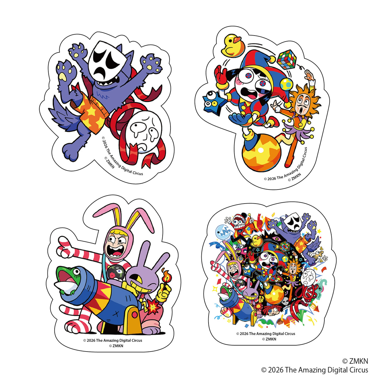 アメイジングデジタルサーカス×POPEE the ぱフォーマー ダイカットステッカー