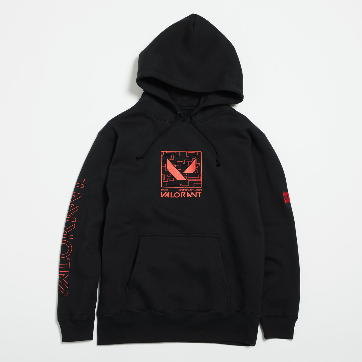 フーディ(VLRNT×UA SPLIT MAP PK)BLACK