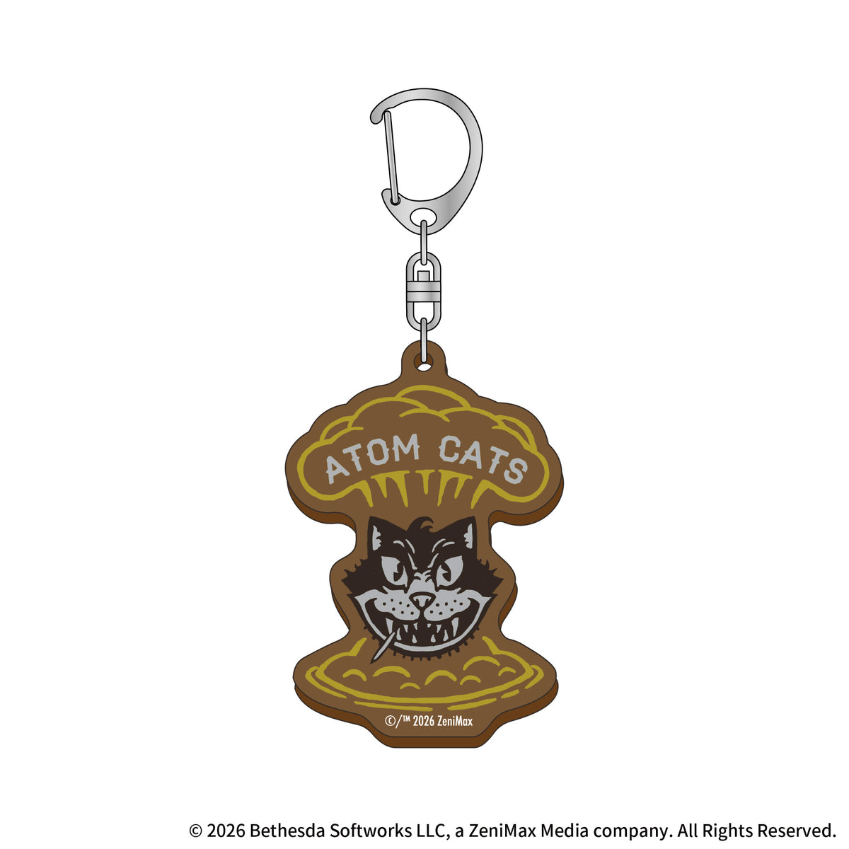 Fallout 木製キーホルダー（Atom Cats）