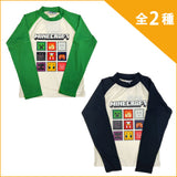 マインクラフト ピクセル柄ラッシュガード
