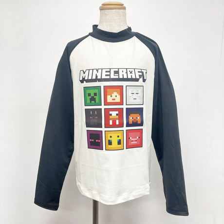 マインクラフト ピクセル柄ラッシュガード