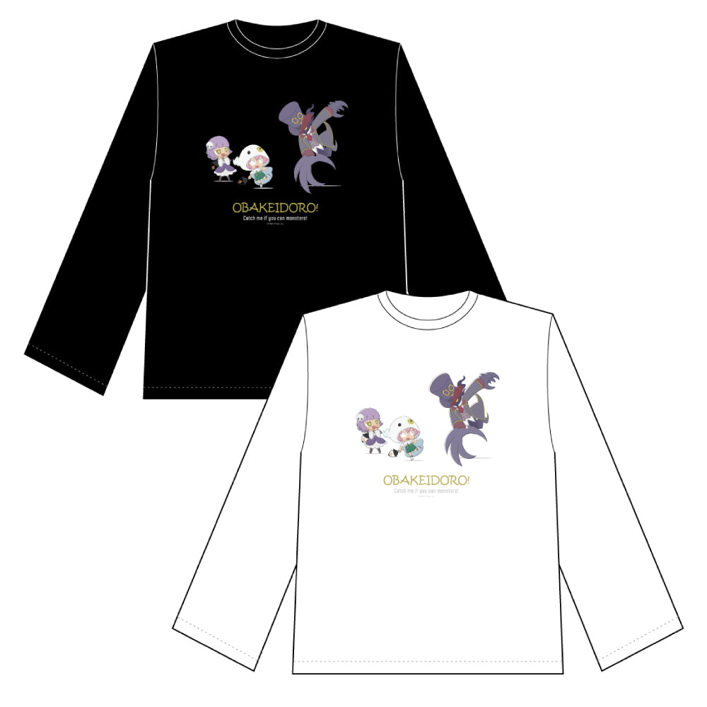 オバケイドロ！ ロングスリーブTシャツ （メアリー・ルカ・キリサキ）
