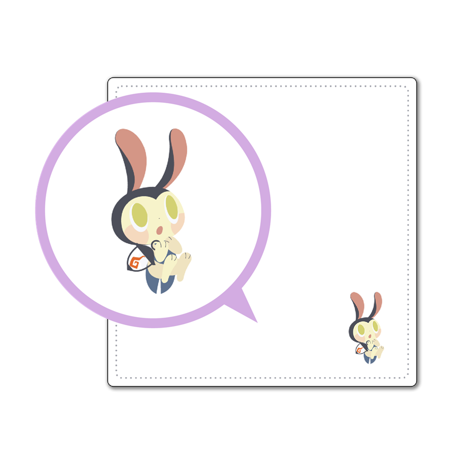 オバケイドロ！ ワンポイント刺繍タオルハンカチ（全4種）
