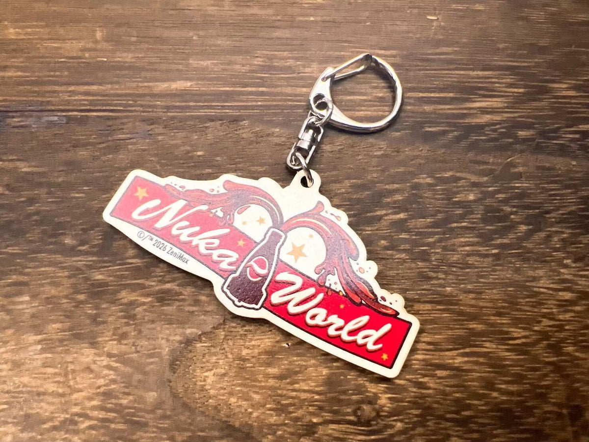Fallout 木製キーホルダー（Nuka World）
