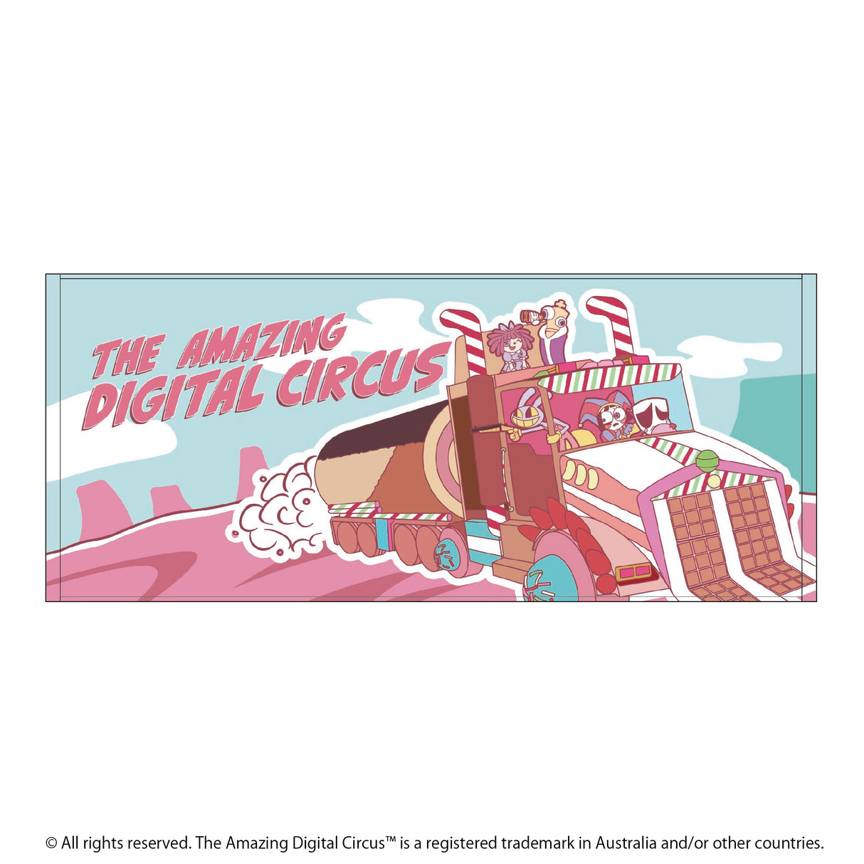 アメイジングデジタルサーカスフェイスタオル（カーチェイス）