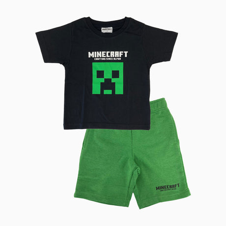 マインクラフト クリーパー天竺・裏毛上下セット
