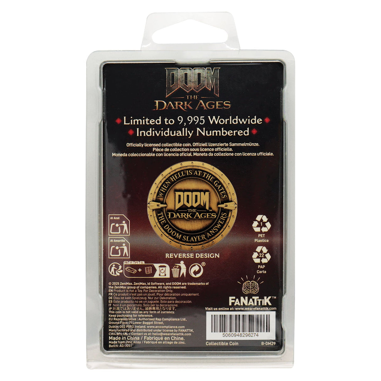 DOOM The Dark Ages コイン（シリアルナンバー入り）