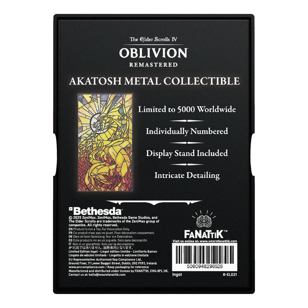The Elder Scrolls IV: Oblivion アカトシュインゴット（シリアルナンバー入り）