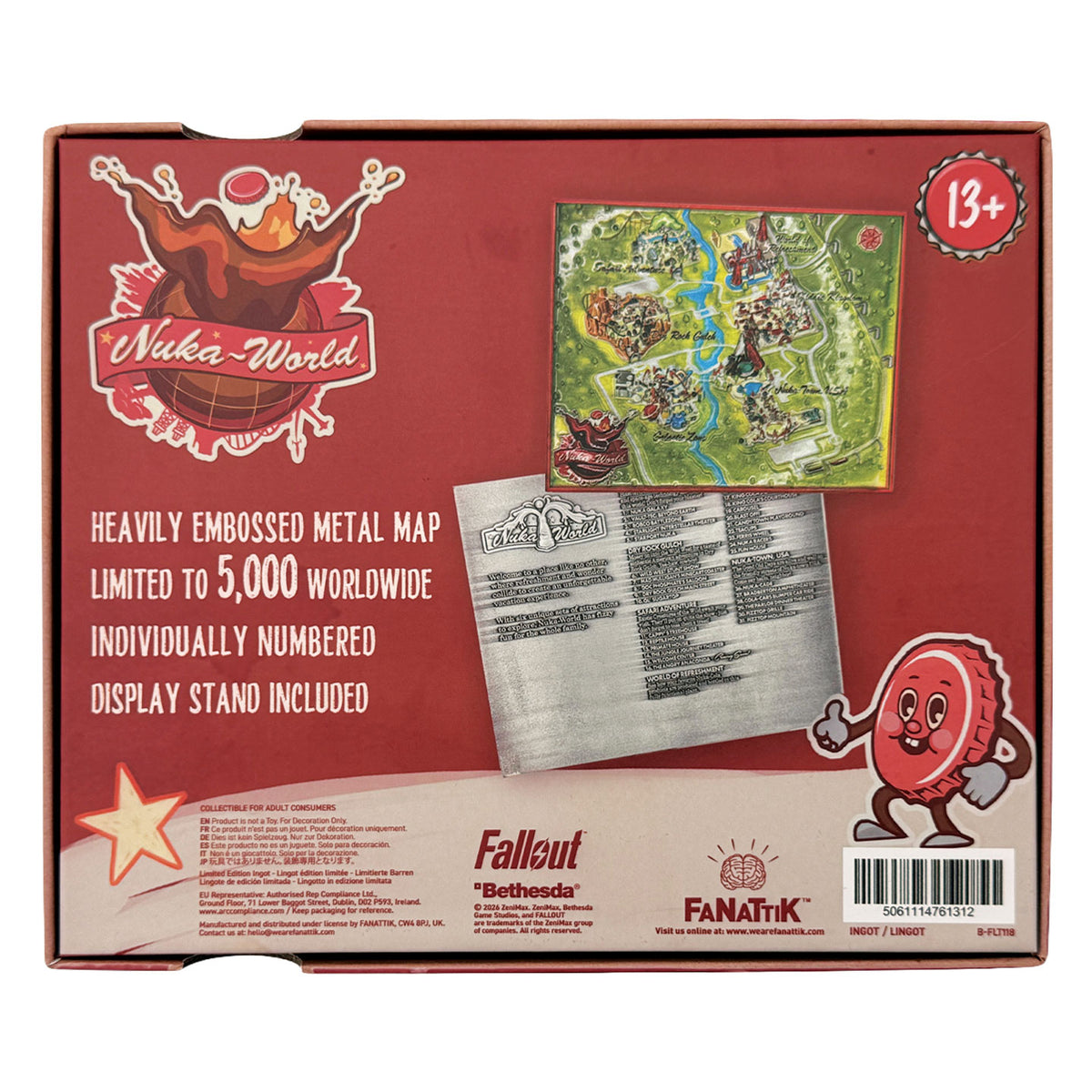 【予約商品】Fallout 限定版ヌカ・ワールド メタルマップ（シリアルナンバー入り）