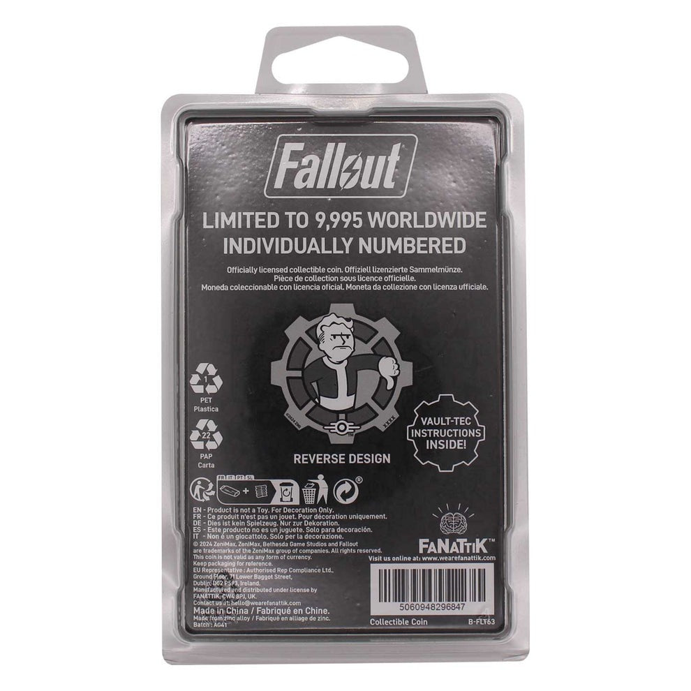 Fallout ボルトボーイ モノクロコイン（シリアルナンバー入り）