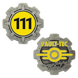 Fallout Vault 111 ドアコイン（シリアルナンバー入り）