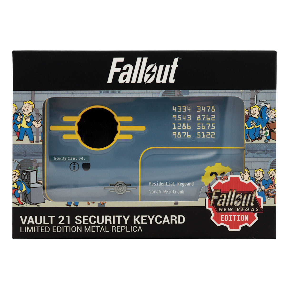 Fallout セキュリティキーカード Vault 21 レプリカ（シリアルナンバー入り）