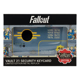 Fallout セキュリティキーカード Vault 21 レプリカ（シリアルナンバー入り）