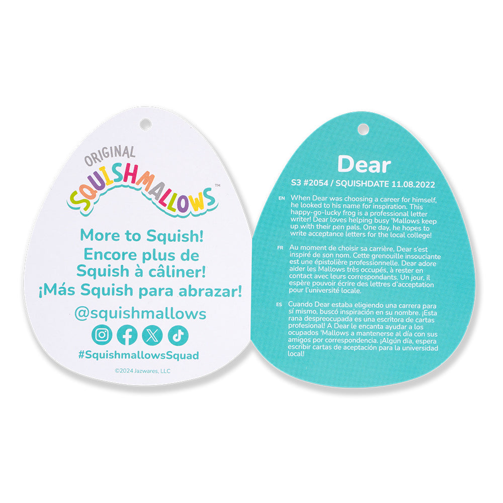 Squishmallows3.5インチぬいぐるみキーホルダー （Dear/ディア）