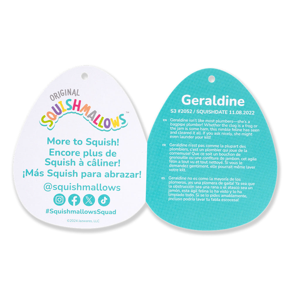 Squishmallows3.5インチぬいぐるみキーホルダー （Geraldine/ジェラルディン）