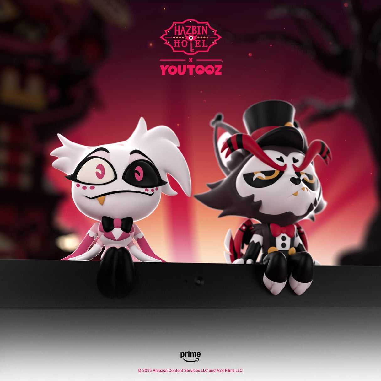 Youtooz Hazbin Hotel モニターフィギュア 2体セット（エンジェル・ダスト＆ハスク）